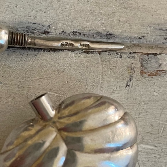 Vintage 925 heart leaf perfume decanter pendant - Picture 4 of 5